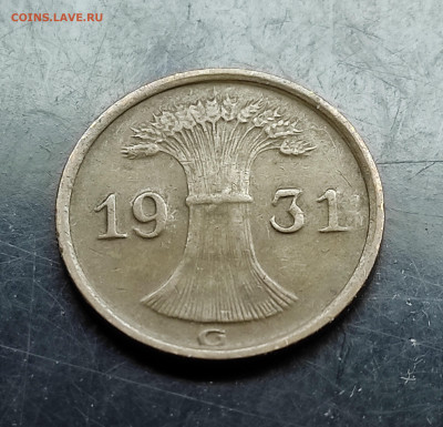 Германия 1 пфенниг 1931 G до 12.02.2024 - IMG_20240208_122436