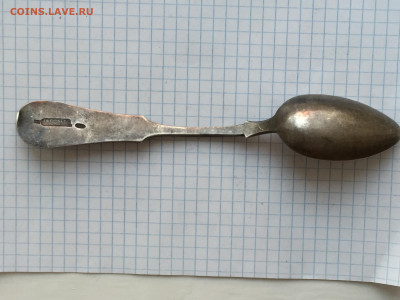 Старинная чайная ложка серебро 84 проба - IMG_8370.JPG