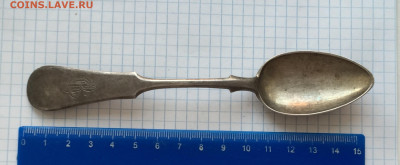Старинная чайная ложка серебро 84 проба - IMG_8367.JPG