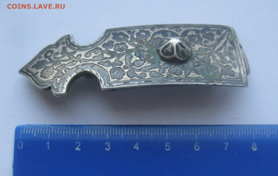 Деталь от старинного кинжального пояса серебро 84 проба №4 - IMG_4878.JPG