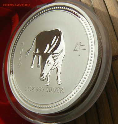 1 доллар Австралия 2007, год быка, серебро, до 14.02, 22.00 - P1120745.JPG
