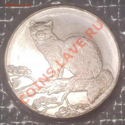 3р 1995г соболь серебро - 3 руб 1995_1