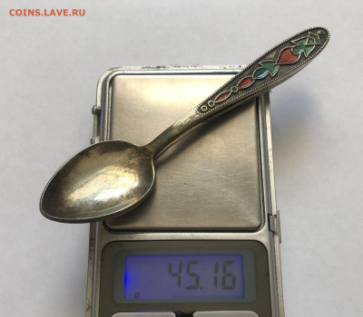 Ложки кофейные-3 штуки серебро 875 - IMG_7969.JPG