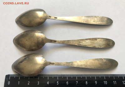 Ложки кофейные-3 штуки серебро 875 - IMG_7959.JPG