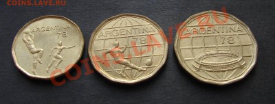 Наборы иностранных монет, ходячка, унц, 37 стран - Аргентина 2