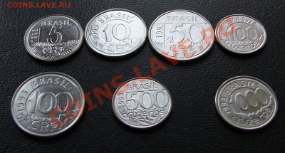 Наборы иностранных монет, ходячка, унц, 37 стран - Бразилия 1