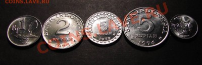 Наборы иностранных монет, ходячка, унц, 37 стран - Индонезия 1
