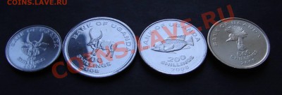 Наборы иностранных монет, ходячка, унц, 37 стран - Уганда 1
