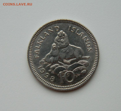 Фолклендские острова 10 пенсов 1998 г. (Фауна) до 15.02.24 - DSCN2723.JPG