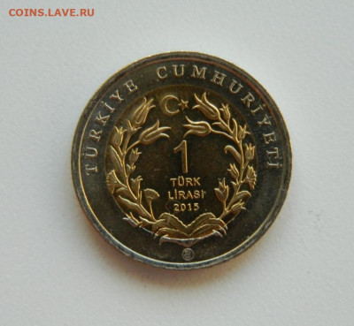 Турция 1 лира 2015 г.(Юбилейная) Муфлон 15.02.24 - DSCN2447.JPG
