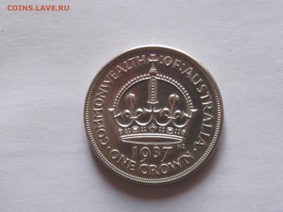 1 крона 1937 Георг VI Австралия крупное серебро - IMG_7066.JPG