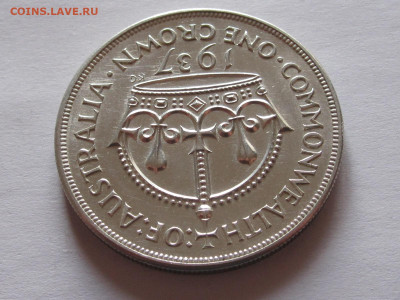 1 крона 1937 Георг VI Австралия крупное серебро - IMG_7065.JPG