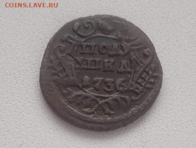 Полушка 1736 - Полушка 1736-2