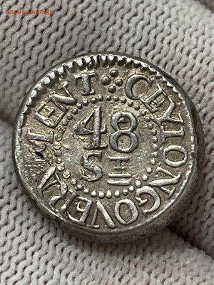 Цейлон, 48 стиверов, 1804 год., Опред. подлинности, оценка - 0AY34ttvGys