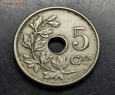 Бельгия 5 сантимов 1910 до 20.02.2024 - IMG_20240214_121920