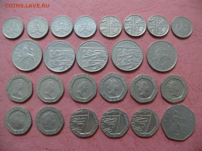 25 монет Англии, все года разные - по курсу. - P1360165.JPG