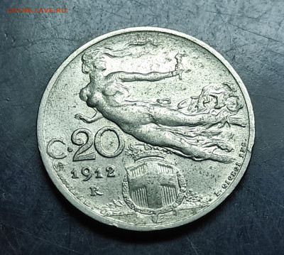 Италия 20 чентезимо 1912 До 21.01.2024 - IMG_20240214_215004
