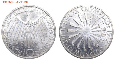 ФРГ. 10 марок 1972 г. В Мюнхене. До 18.02.24. - Р1764