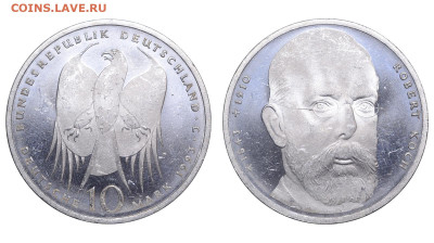 ФРГ. 10 марок 1993 г. Кох. До 18.02.24. - Р1803