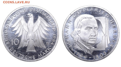 ФРГ. 10 марок 1994 г. Гердер. До 18.02.24. - Р1808