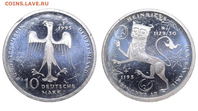 ФРГ. 10 марок 1995 г. Лев. До 18.02.24. - Р1811