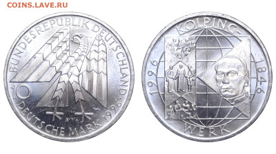 ФРГ. 10 марок 1996 г. Колпинг. До 18.02.24. - Р1815