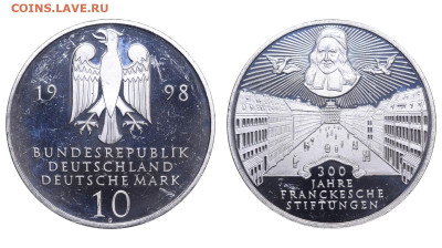 ФРГ. 10 марок 1998 г. Благотворительный фонд. До 18.02.24. - Р1823