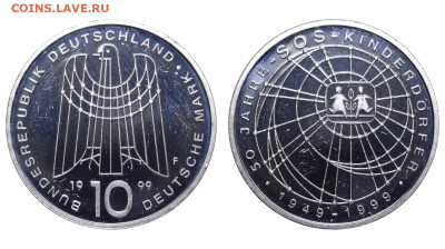 ФРГ. 10 марок 1999 г. Благотворит организация. До 18.02.24. - Р1831