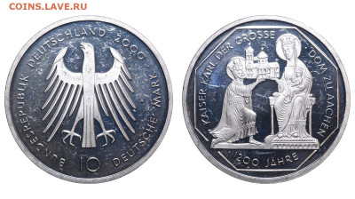 ФРГ. 10 марок 2000 г. Собор. До 18.02.24. - Р1838