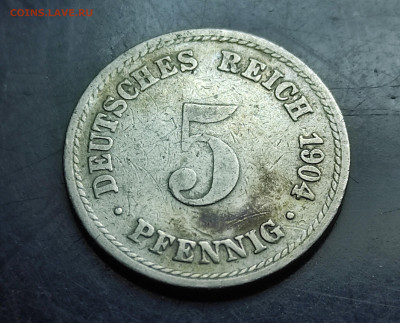 Германия 5 пфеннигов 1904 А до 22.02.2024 - IMG_20240215_183222