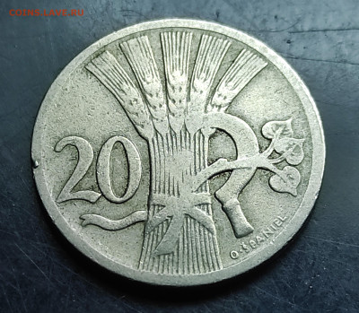 Чехословакия 20 геллеров 1921 до 22.02.2024 - IMG_20240215_183135