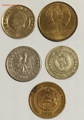 ==5 монет Турция, Беларусь, Болгария, Польша, Приднестровье= - 1708116188393