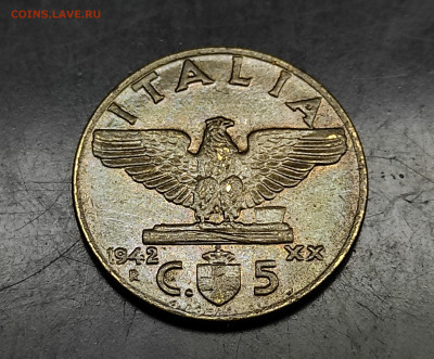 Италия 5 чентезимо 1942 До 23.02.2024 - IMG_20240216_220144
