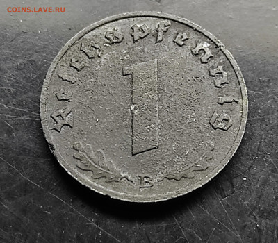 Германия 1 пфенниг 1944 В (цинк) До 23.02.2024 - IMG_20240216_221329