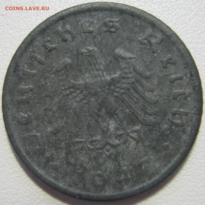 Германия оккупация союзников 5 рейхспфеннигов 1947 D 21.02 - IMG_7676.JPG
