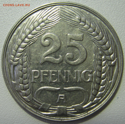  империя	25 пфеннигов 1910 A до 21.02. - IMG_7694.JPG