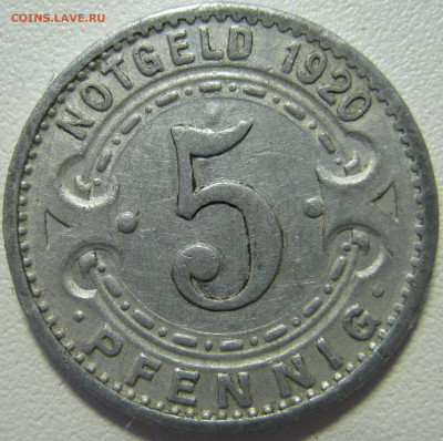  Виттен нотгельд 5 пфеннигов 1920 до 21.2 - IMG_7868.JPG
