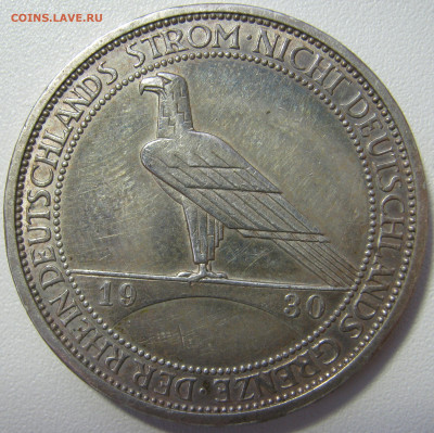 Германия Веймар 3 рейхсмарки 1930 J освобожд. Рейнлайнд 21.2 - IMG_7734.JPG
