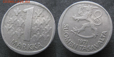Финляндия 1 марка 1971 до 23-02-24 в 22:00 - 21.24. -Финляндия 1 марка 1971