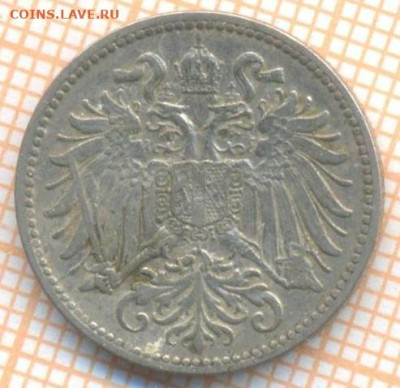 Австрия 10 геллеров 1895 г., до 22.02.2024 г. в 22.00 по Мо - Австрия 10 геллеров 1895 15 41а