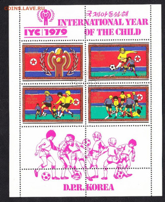 КНДР 1979 год детей  футбол блок до 23 02 - 8