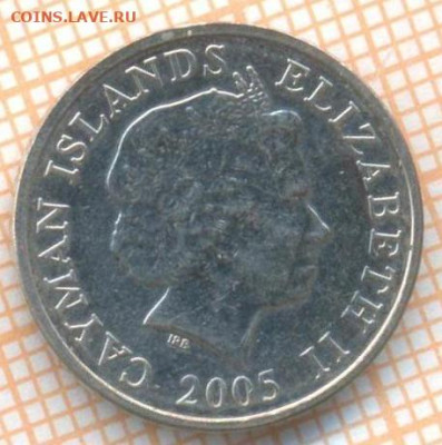 Каймановы острова 5 центов 2005 г., до 24.02.2024 г. в 22.00 - Кайманы 5 центов 2005 20 203