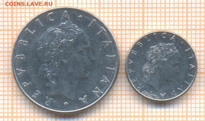 Италия 50 лир 1979,1993 г., до 25.02.2024 г. в 22.00 по Мос - Италия 50 лир 19791993 20 18а