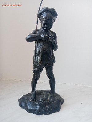 Чугунная статуэтка рыбачок до 25.02.24 в 22:00 по мск - IMG_20240214_140746