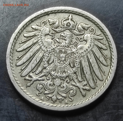 Германия 5 пфеннигов 1914 А До 25.02.2024 - IMG_20240218_170016