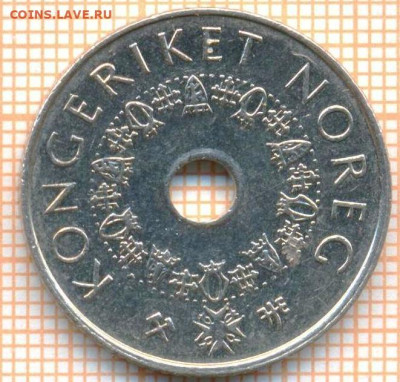 Норвегия 5 крон 1998 г., до 25.02.2024 г. в 22.00 по Москве - Норвегия 5 крон 1998 40 217а