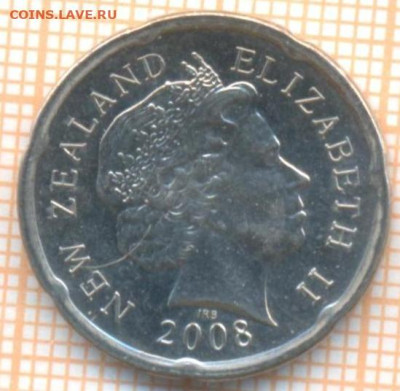 Новая Зеландия 20 центов 2008 г., до 26.02.2024 г. в 22.00 - Новая Зеландия 20 центов 2008 35 31