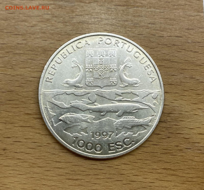 Португалия 1000 эскудо 1997 100 лет Экспедиций Корабль - IMG_4887.JPG