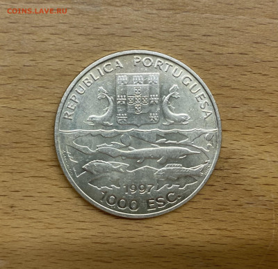 Португалия 1000 эскудо 1997 100 лет Экспедиций Корабль - IMG_4885.JPG