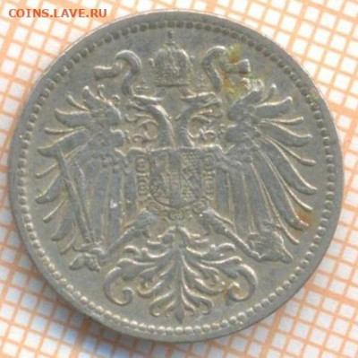 Австрия 10 геллеров 1910 г., до 26.02.2024 г. в 22.00 по Мос - Австрия 10 геллеров 1910 15 38а